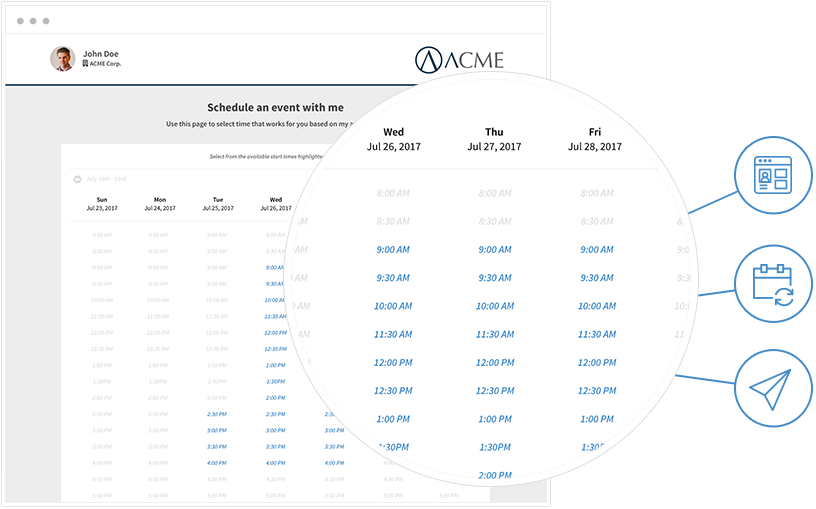 Interview Scheduling Software Page