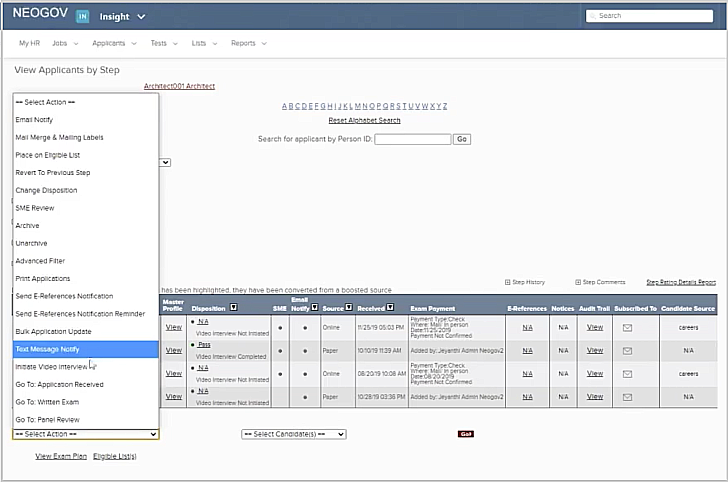 NeoGov Ask candidates to complete your video interview